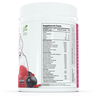 Baba Greens - Sweet Berry - 10.2oz - supplement facts