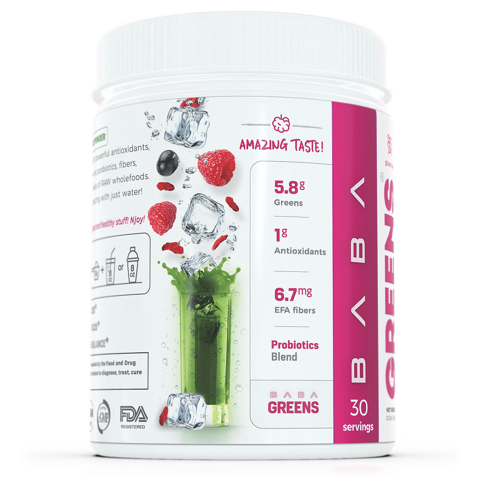 Baba Greens - Sweet Berry - 10.2oz - superfood