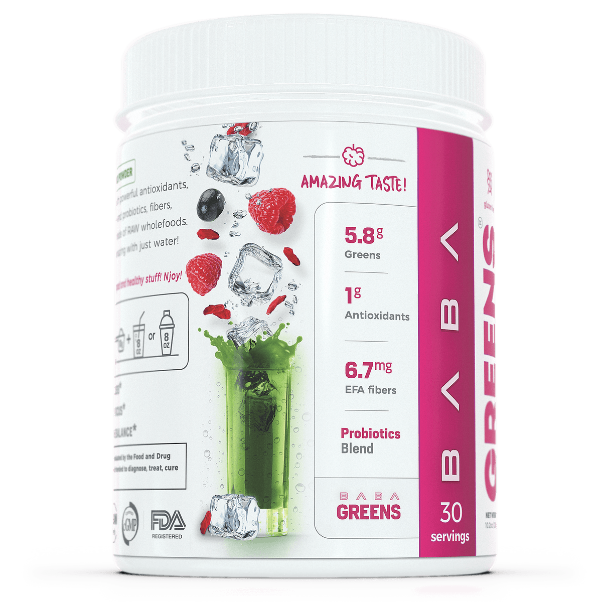 Baba Greens - Sweet Berry - 10.2oz - superfood